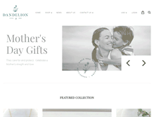 Tablet Screenshot of dandelionjewelry.com